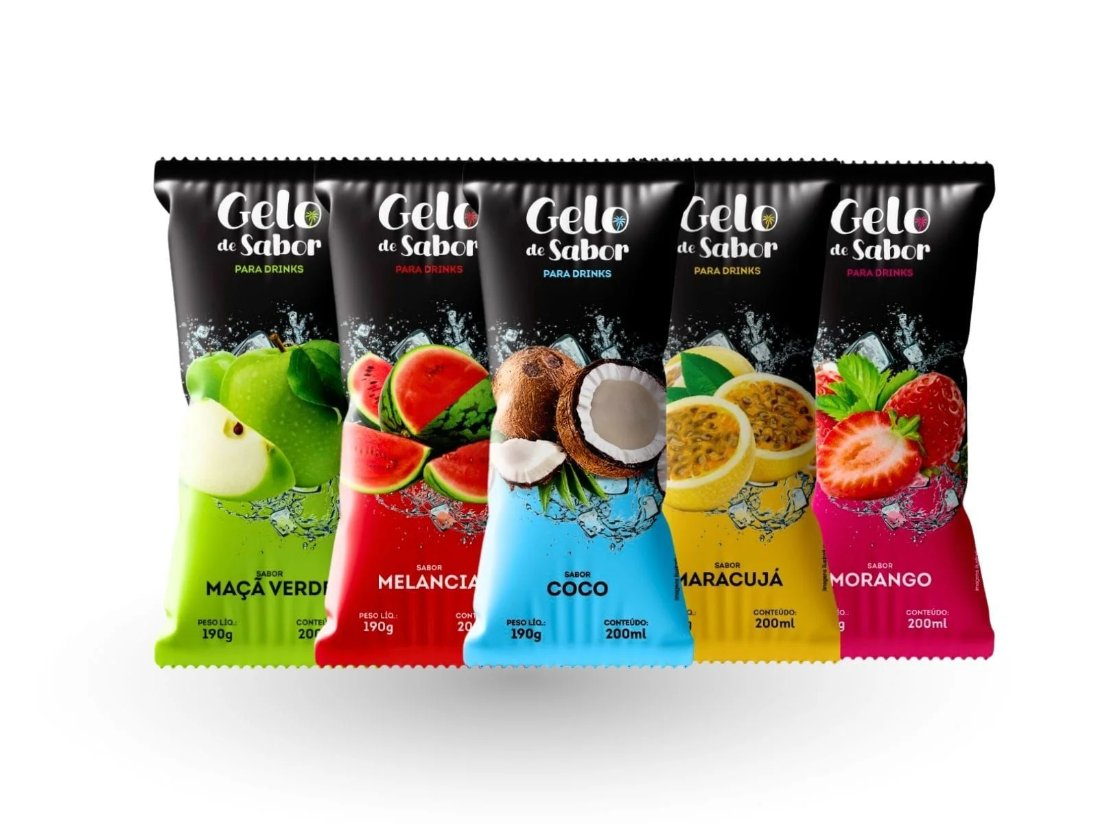 Embalagens Metalizadas para Gelos de Sabor