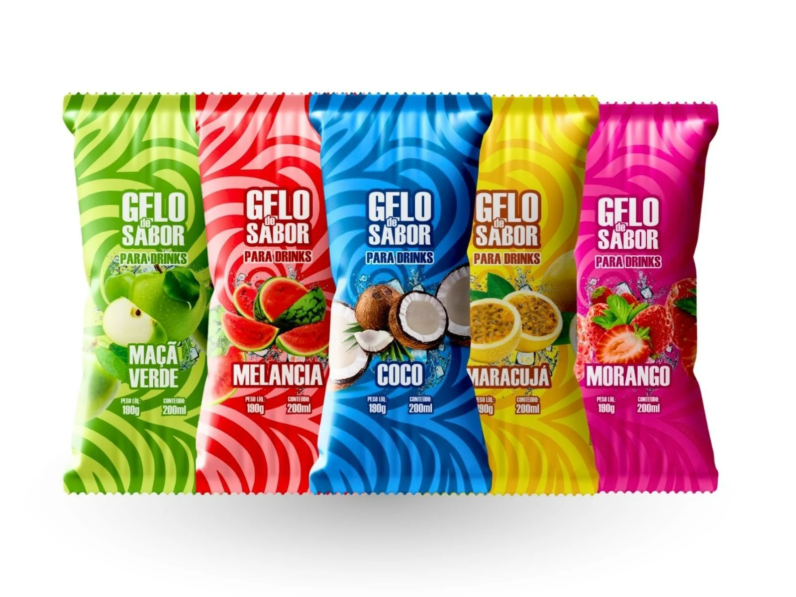 Embalagens Metalizadas para Gelos de Sabor