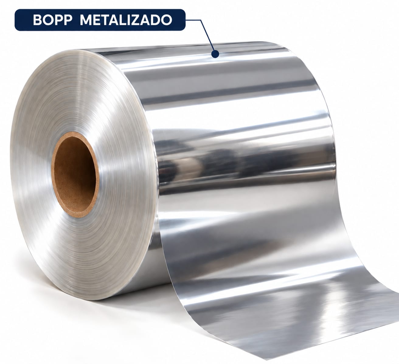 Bobina de BOPP metalizado