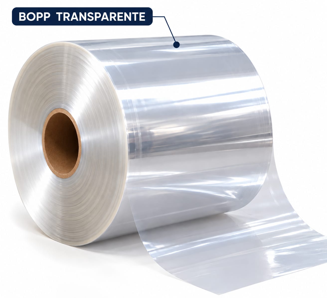 Bobina de BOPP transparente